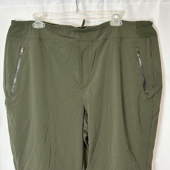 Athleta Trekkie North Jogger Pant Olive Green Size 20 Outdoor Hiking Athleisure - Picture 2 of 9